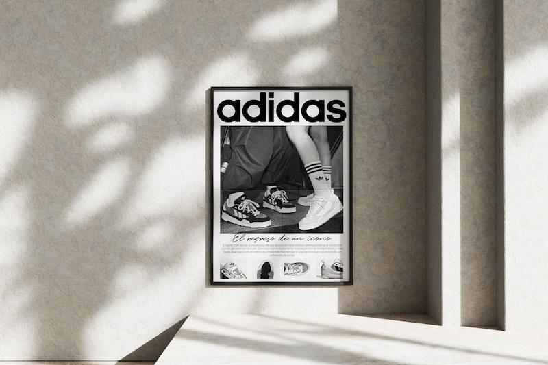 قاب عکس دیواری مدل پوستر آدیداس Adidas