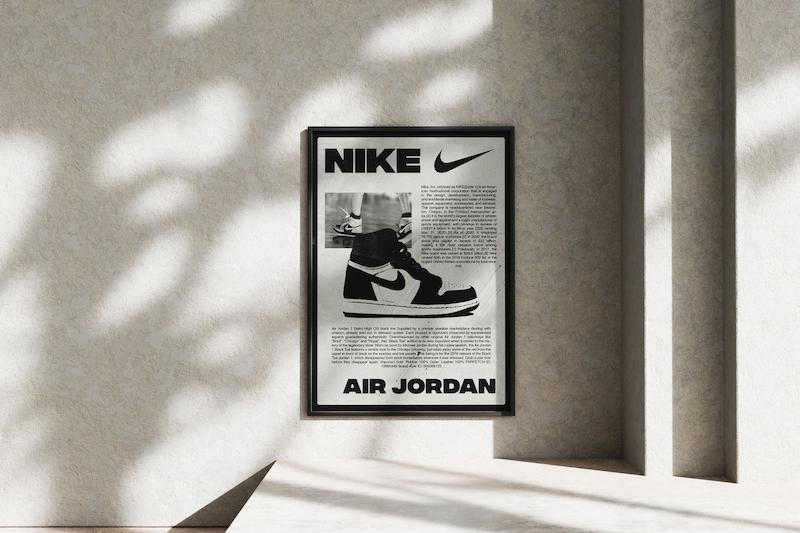 قاب عکس دیواری مدل پوستر نایکی NIKE