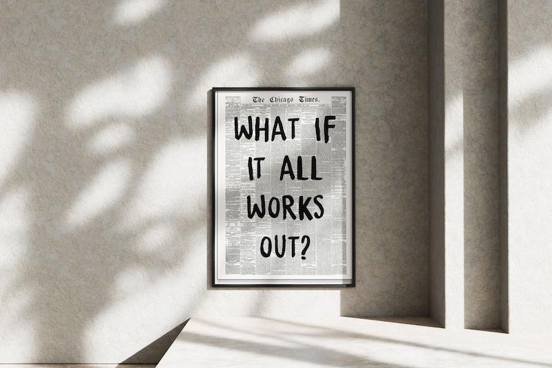 قاب عکس دیواری مدل پوستر انگیزشی 