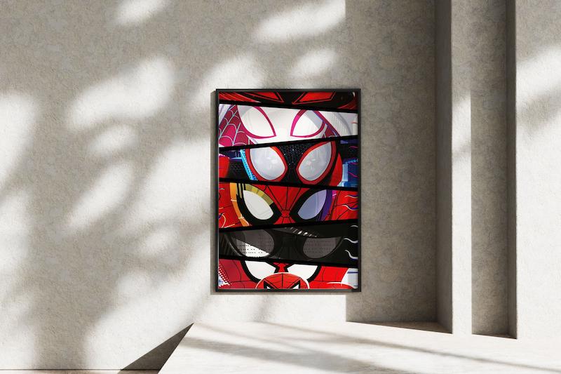 قاب عکس دیواری مدل پوستر سریال اسپایدرمن