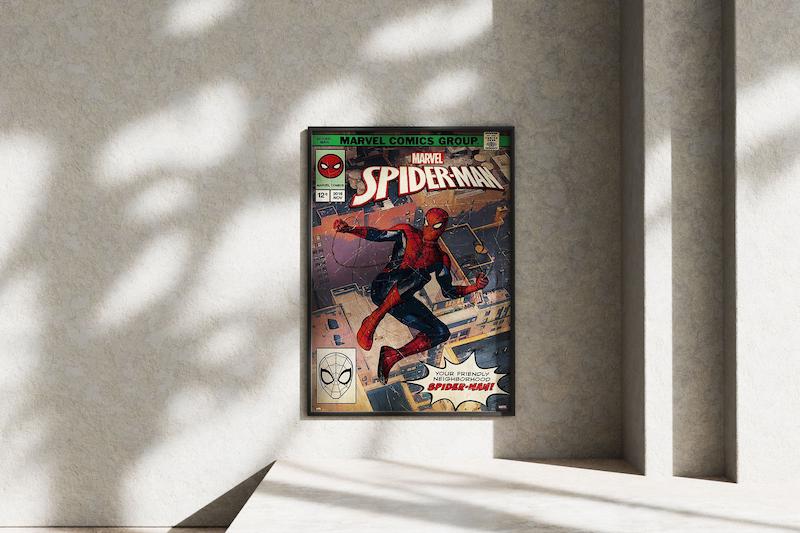 قاب عکس دیواری مدل پوستر اسپایدرمن
