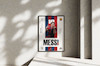 قاب عکس دیواری مدل پوستر لیونل مسی بارسلونا