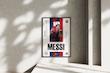 قاب عکس دیواری مدل پوستر لیونل مسی بارسلونا