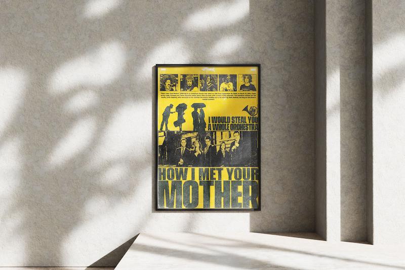 قاب عکس دیواری مدل پوستر سریال آشنایی با مادر