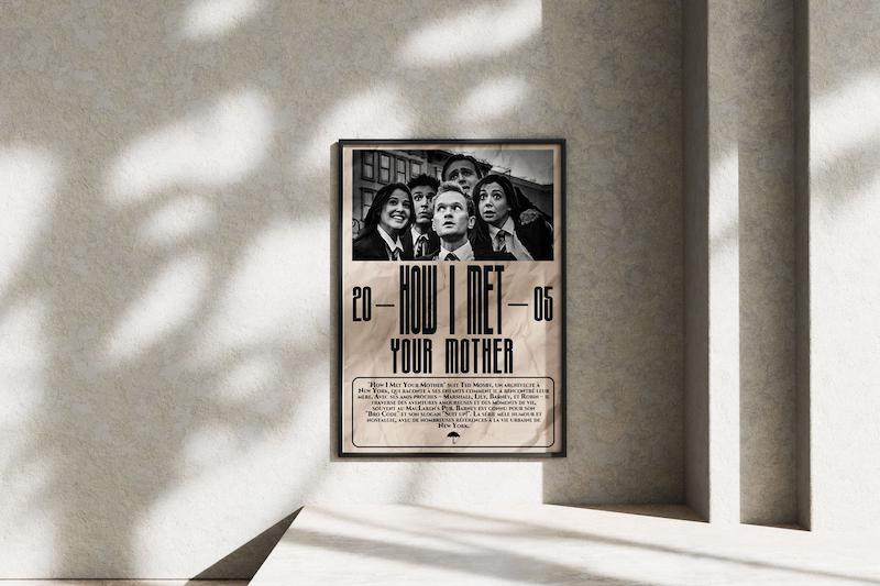 قاب عکس دیواری مدل پوستر سریال آشنایی با مادر