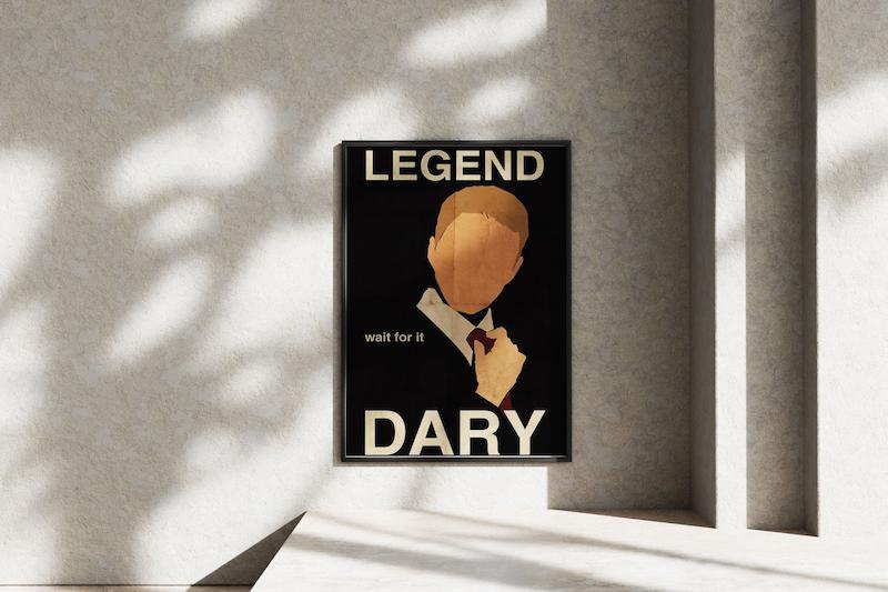 قاب عکس دیواری مدل پوستر سریال آشنایی با مادر, بارنی