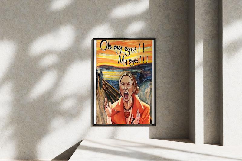 قاب عکس دیواری مدل پوستر فرندز فیبی