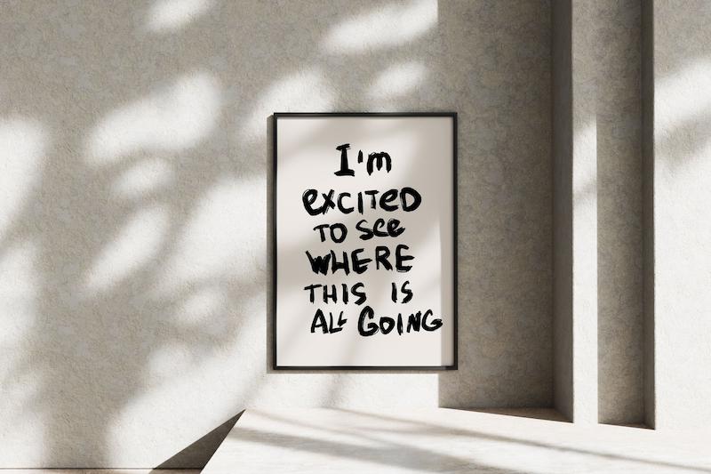 قاب عکس دیواری مدل پوستر جمله انگیزشی