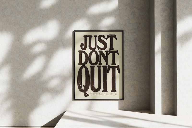 قاب عکس دیواری مدل پوستر جمله انگیزشی