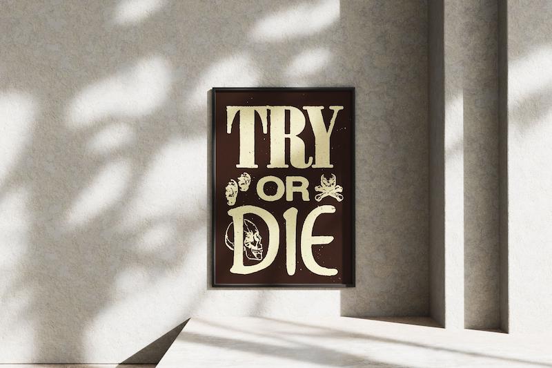 قاب عکس دیواری مدل پوستر جمله انگیزشی