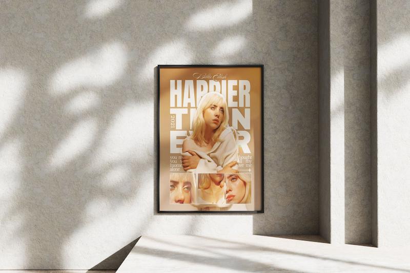 قاب عکس دیواری مدل پوستر بیلی ایلیش 