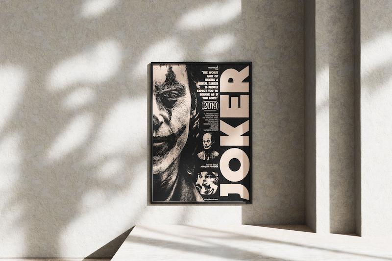 قاب عکس دیواری مدل پوستر جوکر JOKER 