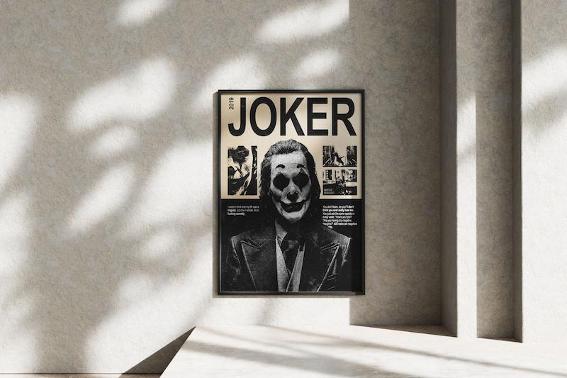 قاب عکس دیواری مدل پوستر جوکر JOKER 