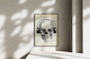 قاب عکس دیواری مدل پوستر گرافیکی اسکلت