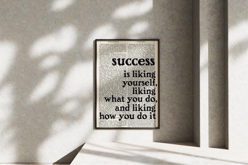 قاب عکس دیواری مدل پوستر جمله انگیزشی