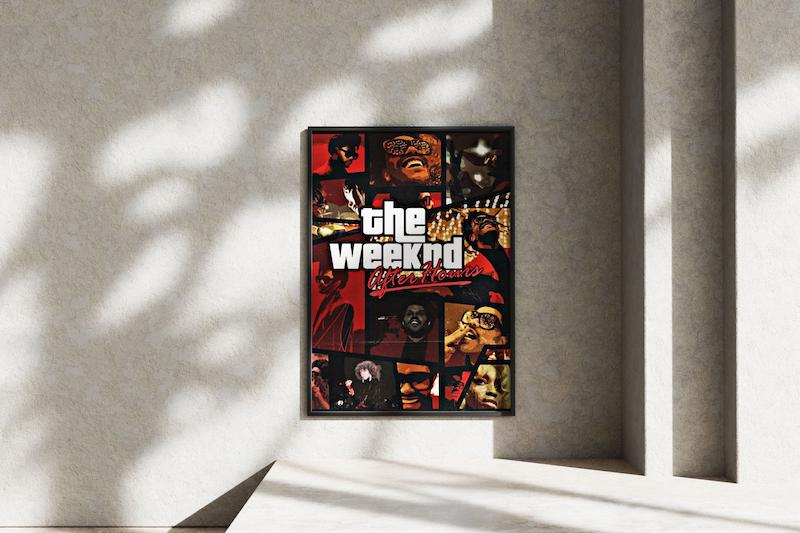 قاب عکس دیواری مدل پوستر د ویکند THE Weekend