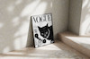 قاب عکس دیواری مدل پوستر گربه VOGUE