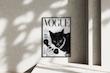 قاب عکس دیواری مدل پوستر گربه VOGUE