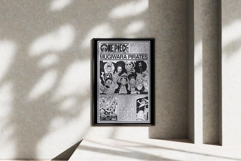 قاب عکس دیواری مدل پوستر انیمه اتک آن تایتان 