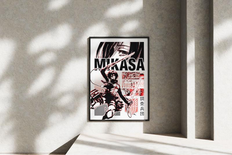 قاب عکس دیواری مدل پوستر انیمه Anime