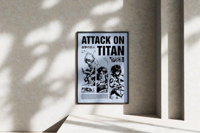 قاب عکس دیواری مدل پوستر انیمه Anime