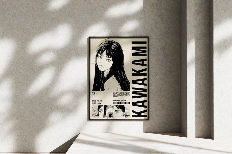 قاب عکس دیواری مدل پوستر انیمه Anime