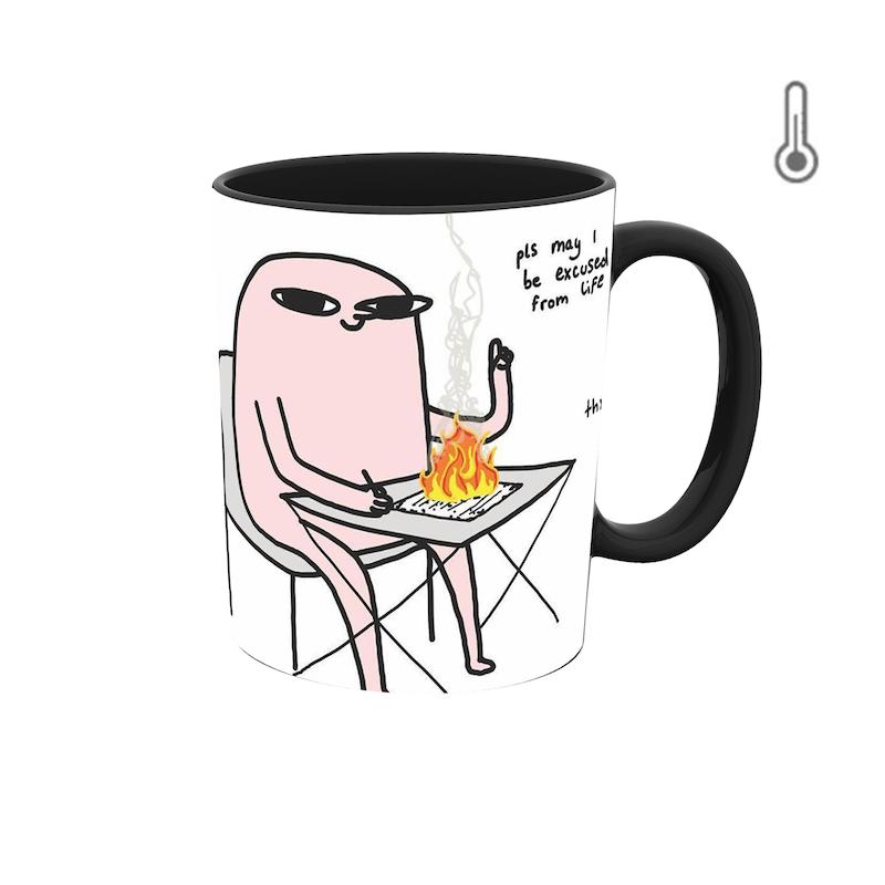 ماگ حرارتی طرح گرافیکی انیمیشن 