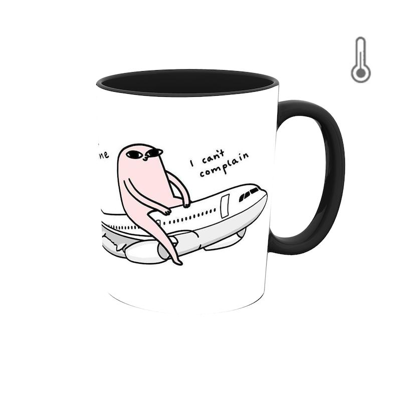 ماگ حرارتی طرح گرافیکی انیمیشن و هواپیما