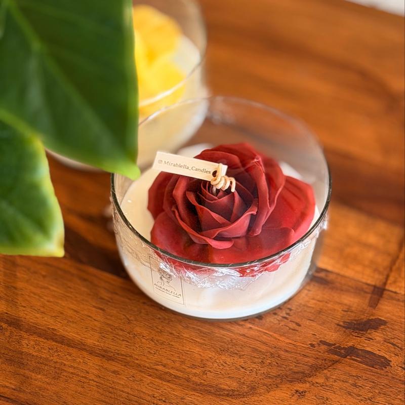 شمع رز دست ساز