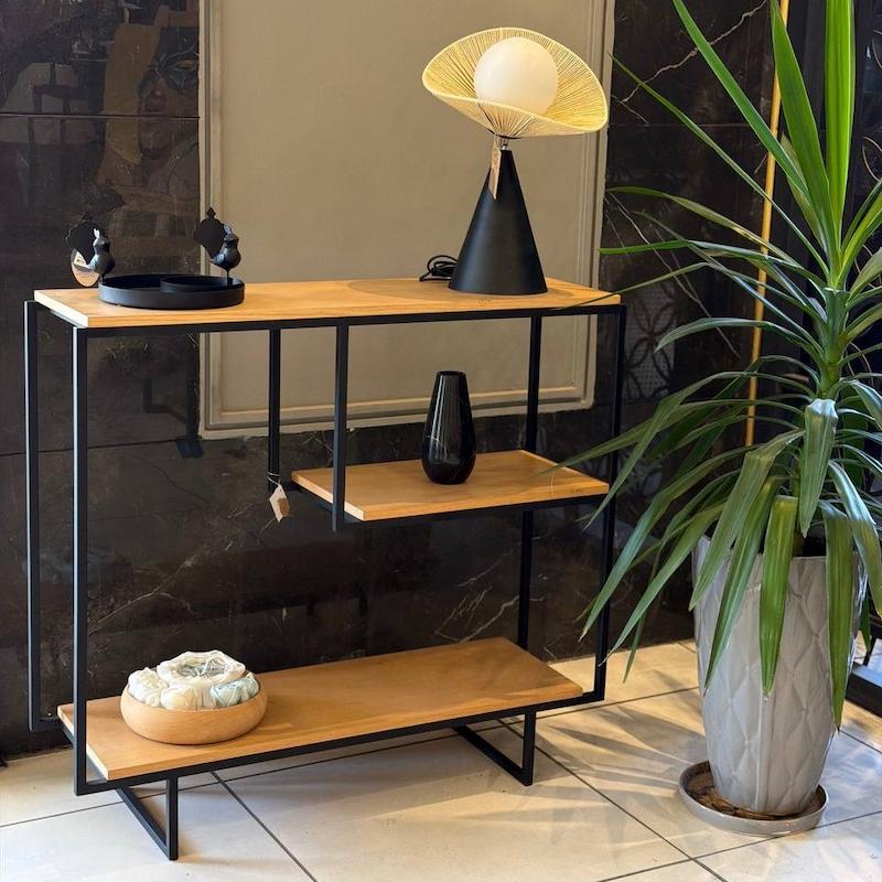 کنسول چوب و فلز