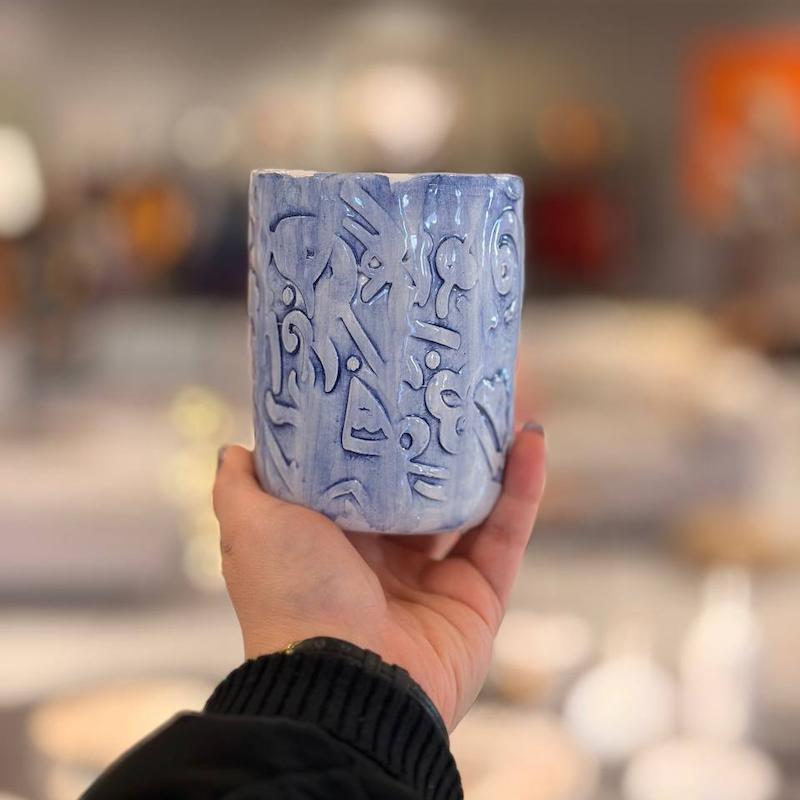 لیوان بیده آبی