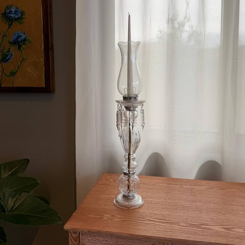 شمعدان کریستال همراه با لاله