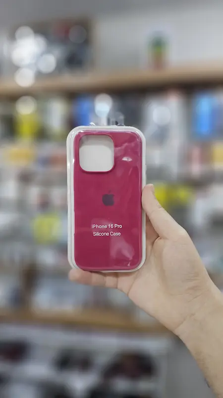  قاب سیلیکون اورجینال پاک کنی IPHONE 16 PRO