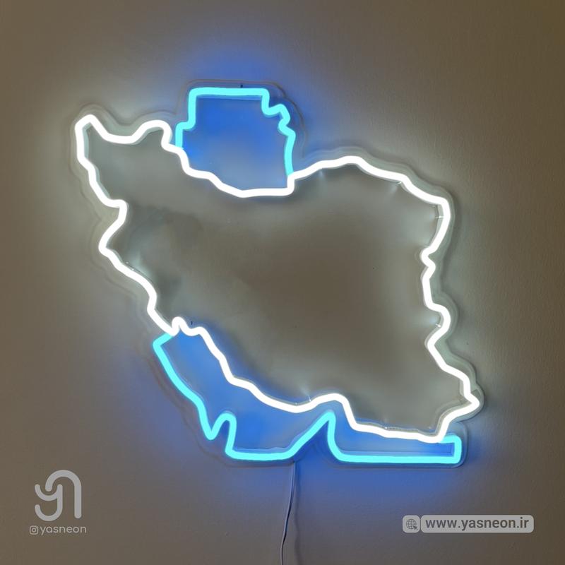 تابلو نئون طرح نقشه ایران