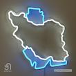 تابلو نئون طرح نقشه ایران