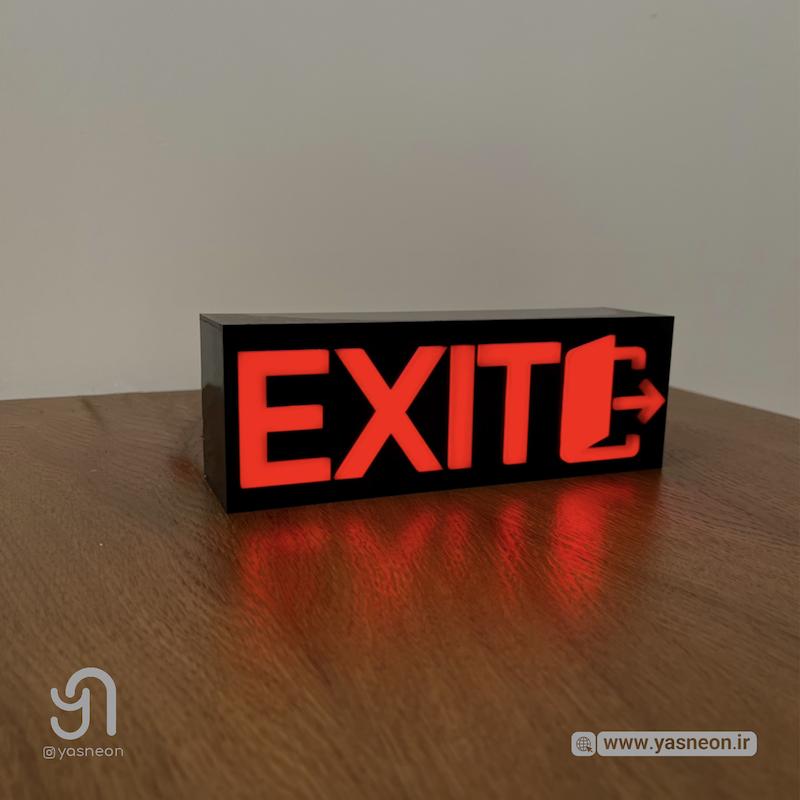 باکس پلکسی طرح خروج EXIT