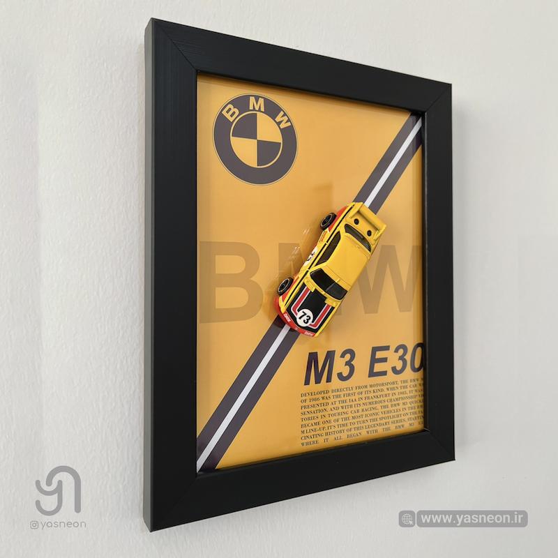 تابلو ماکت طرح خودرو BMW E30 1986