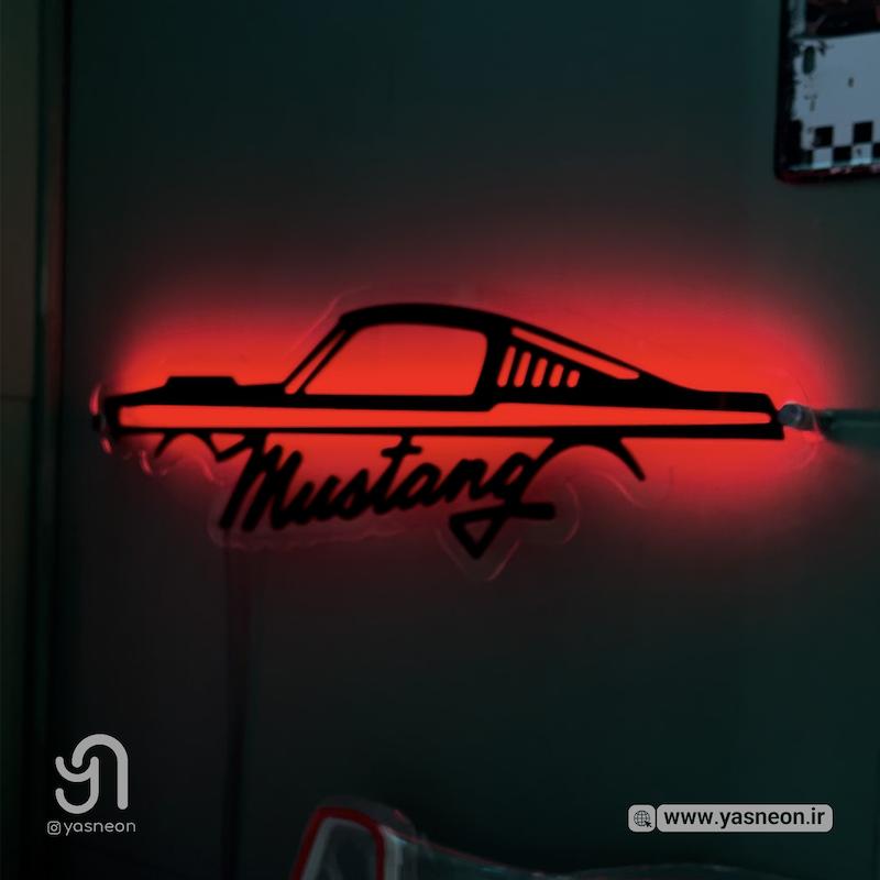 تابلو بک لایت طرح خودرو FORD MUSTUNG 1967