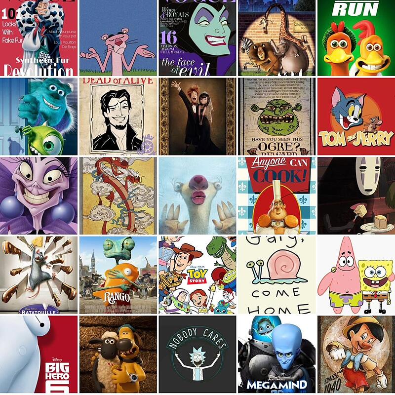 پوستر ۱۰۰ تایی disney سایز A4 