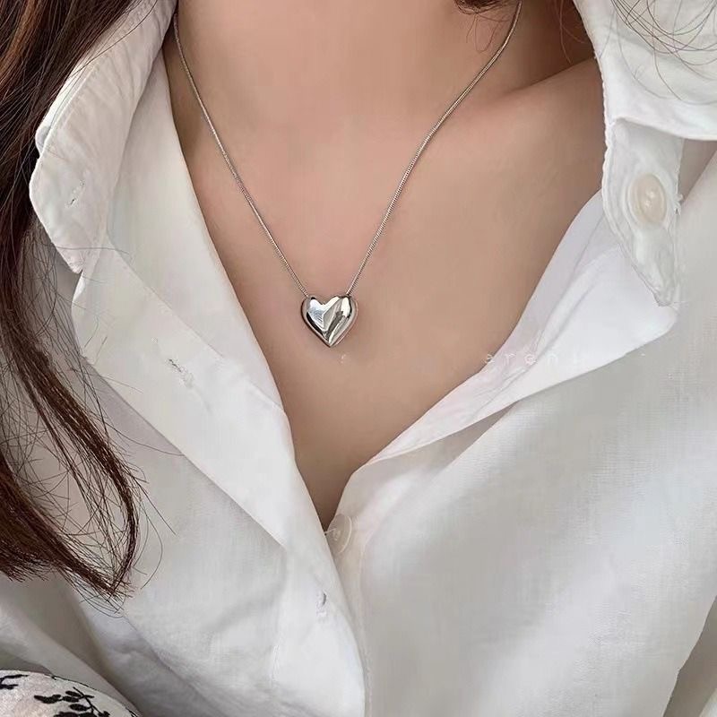 گردنبند قلب حبابی