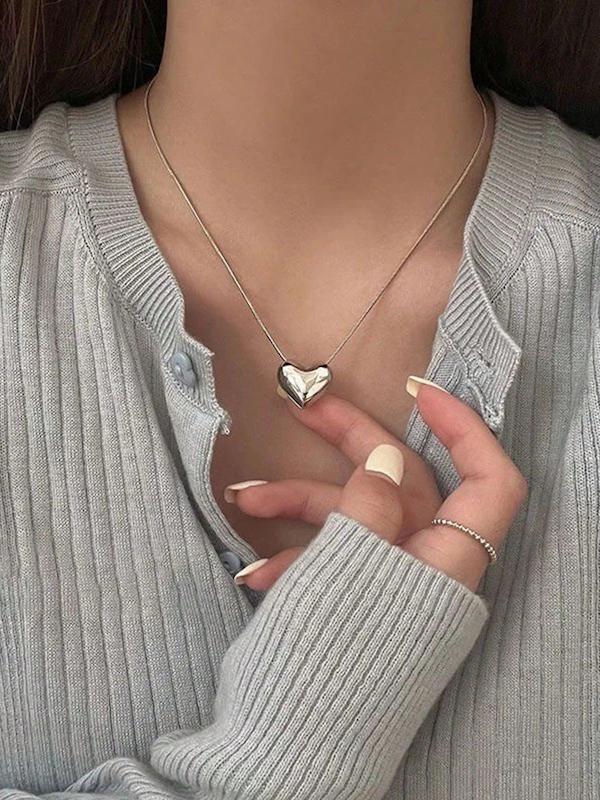 گردنبند قلب حبابی