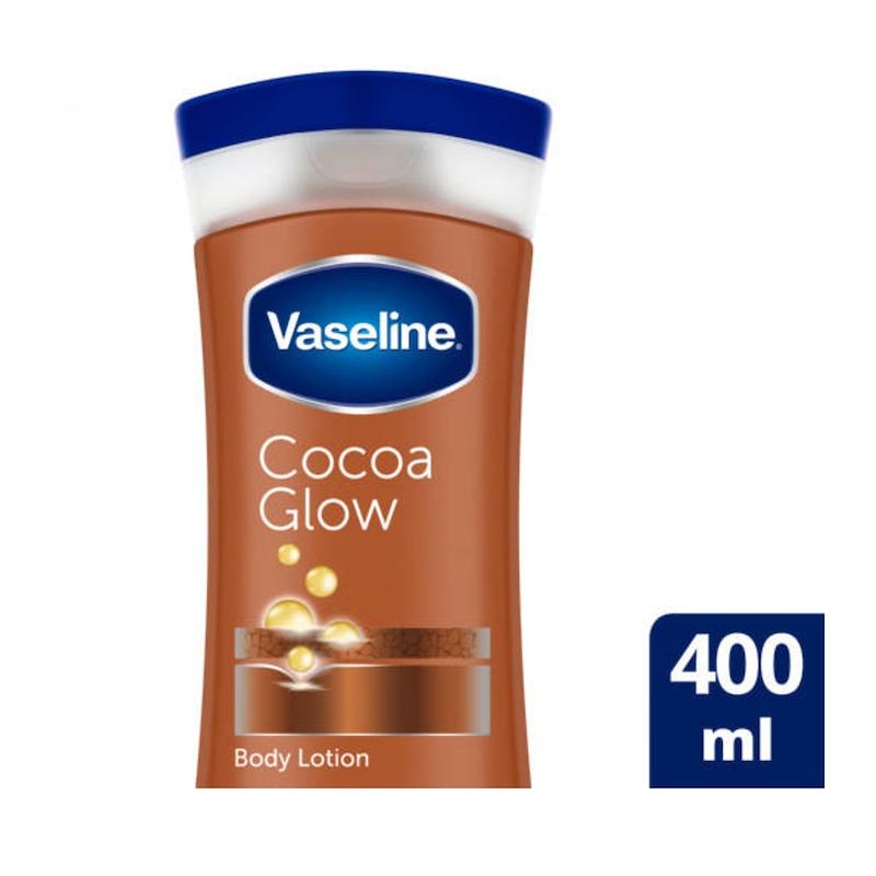 لوسیون بدن برند وازلین 400میل با عصاره cocoa glow