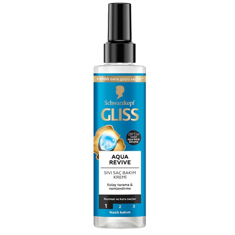 اسپري دوفاز آبرسان موهاي نرمال و خشك AQUA REVIVE گليس