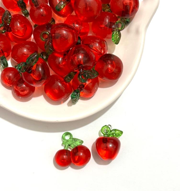گیلاس و سیب شیشه ای 