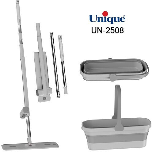 ست سطل و تی تاشوی سیلیکونی یونیک مدل UN-2508 -UN-2508 silicone folding bucket and tee set