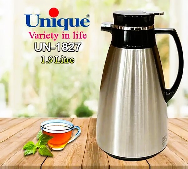 فلاسک 1.9 لیتر بدنه استیل کد UN-1827 یونیک -Flask 1.9 liters, unique steel body, code UN-1827