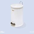 سطل زباله 12 لیتر سفید مدل UN-4120 یونیک -12 liter white trash can model UN-4120 Unique