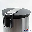 سطل زباله 5 لیتری استیل مدل UN 4410 یونیک -5 liter steel trash can, model UN 4410 Unique