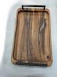 سینی چوبی مستطیل دسته فلزی مشکی کد 1105 -Rectangular wooden tray with black metal handle, code 1105