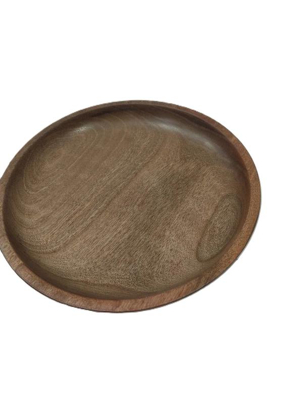 بشقاب چوبی گرد - Round wooden plate